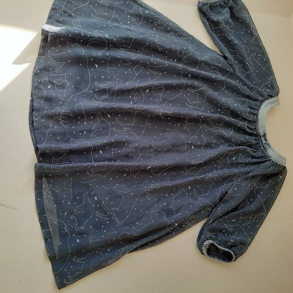 Genuine Kids OshKosh B'Gosh Girls Sheer Constellation Dress 4T